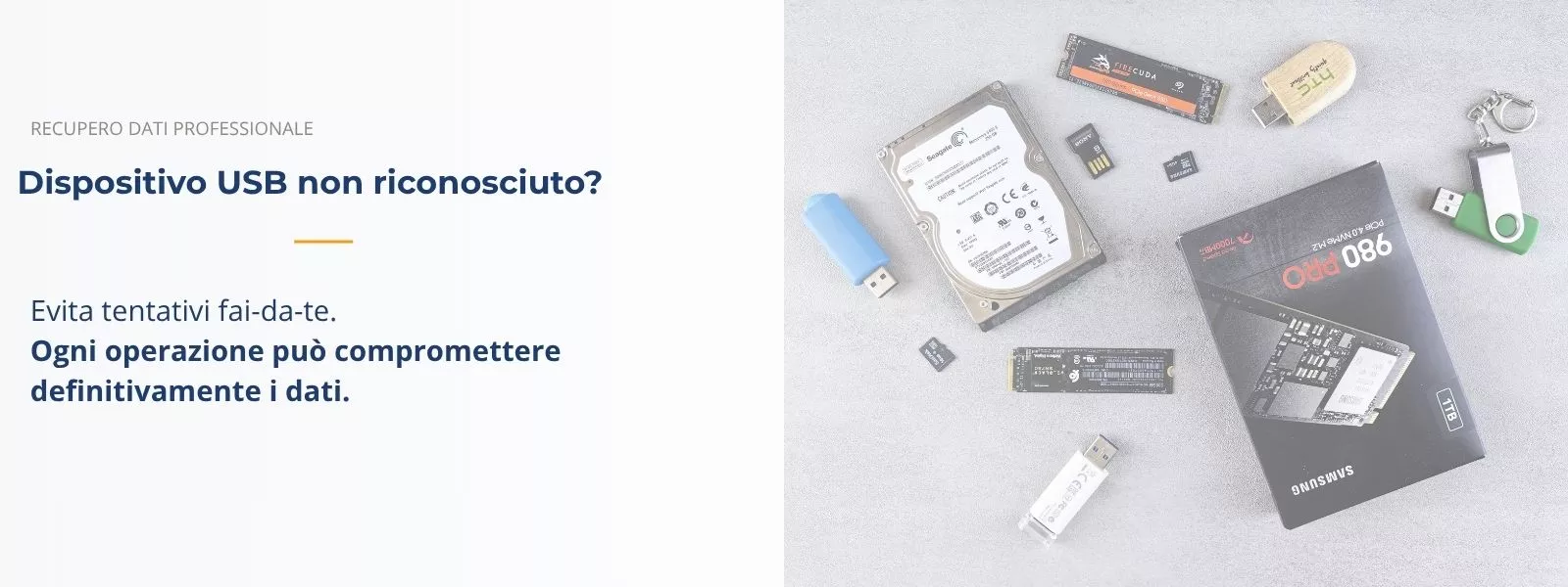 recupero dati da pendrive usb e memory card danneggiate