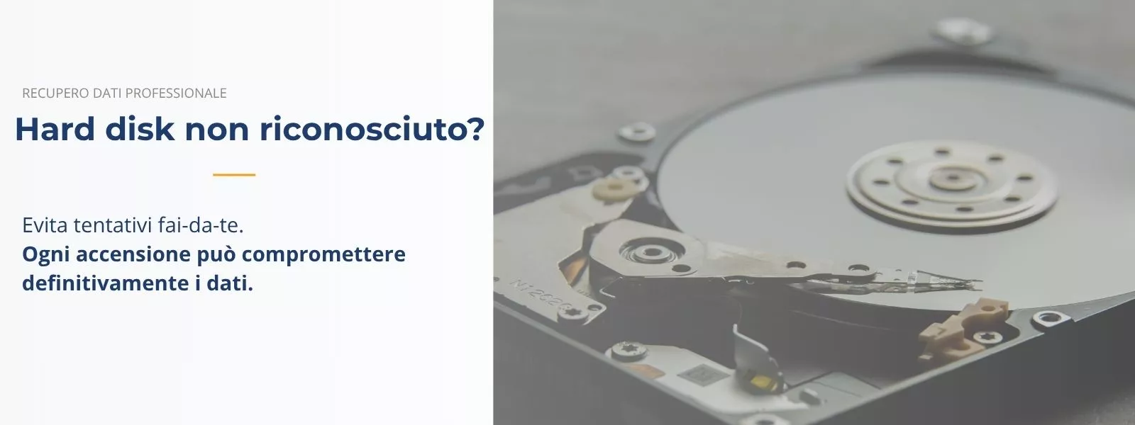 recupero dati hard disk danneggiato laboratorio professionale